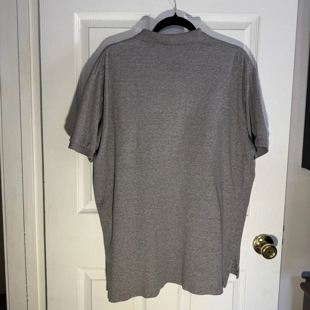 Polo Ralph Lauren Polo Shirt Mens Large Gray Short Sleeve Mesh Pony Logo